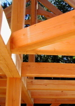 timber frame floor detail