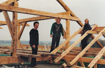 German timber frame crew, 1982