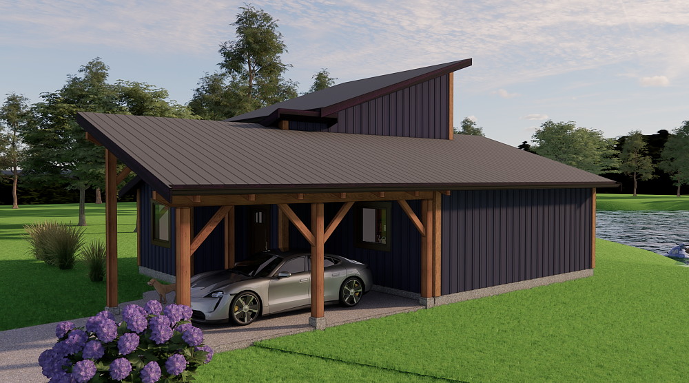 Timber frame garage details