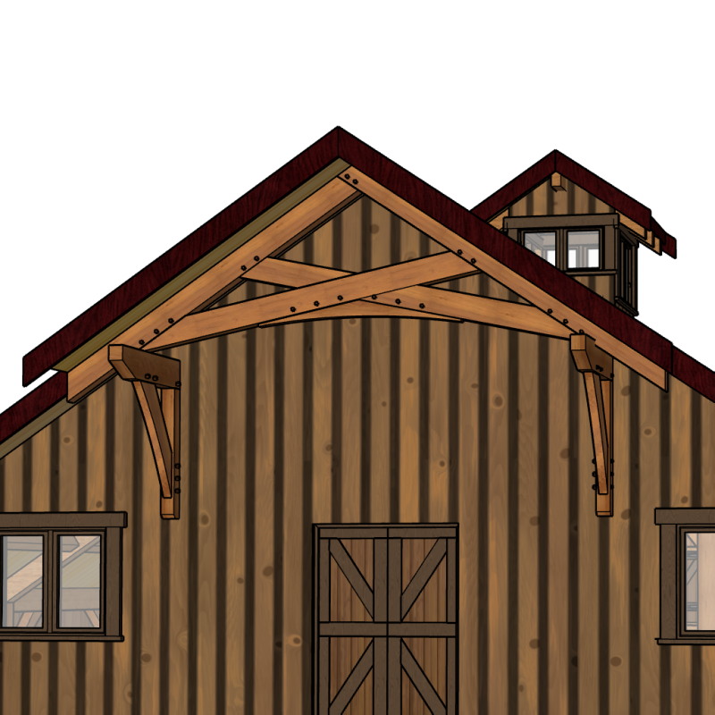Gable Truss with Brackets - Image 6