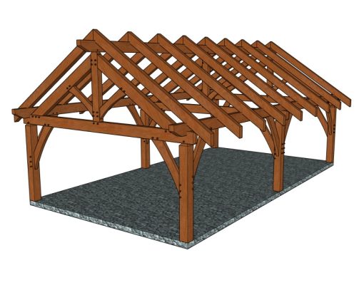 Timber Frame Rafter Style Gazebo 20 X 36
