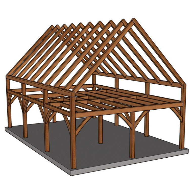 Timber Frame Cabin Beaver Lake 24 X 36 - Timber Shop